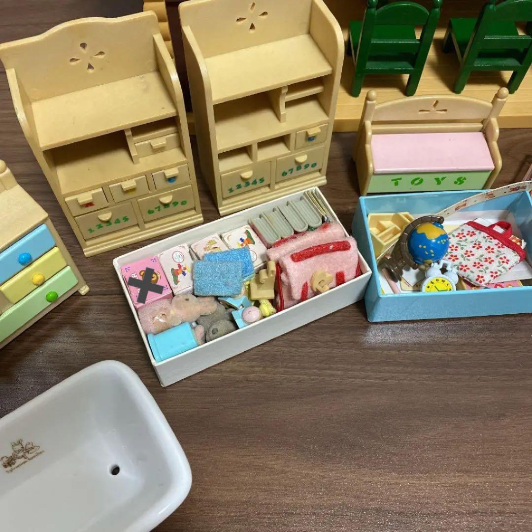 シルバニアファミリー　赤い屋根の大きなお家　初期　セット