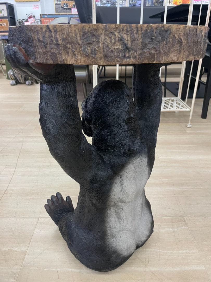 ゴリラ　サイドテーブル　ミニテーブル　アニマル　動物　テーブル　キングコング　猿