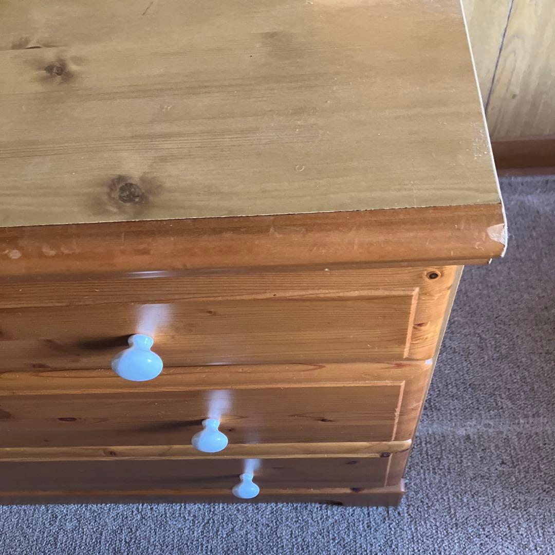 木製オープンシェルフ 引き出し付き　たのメル便