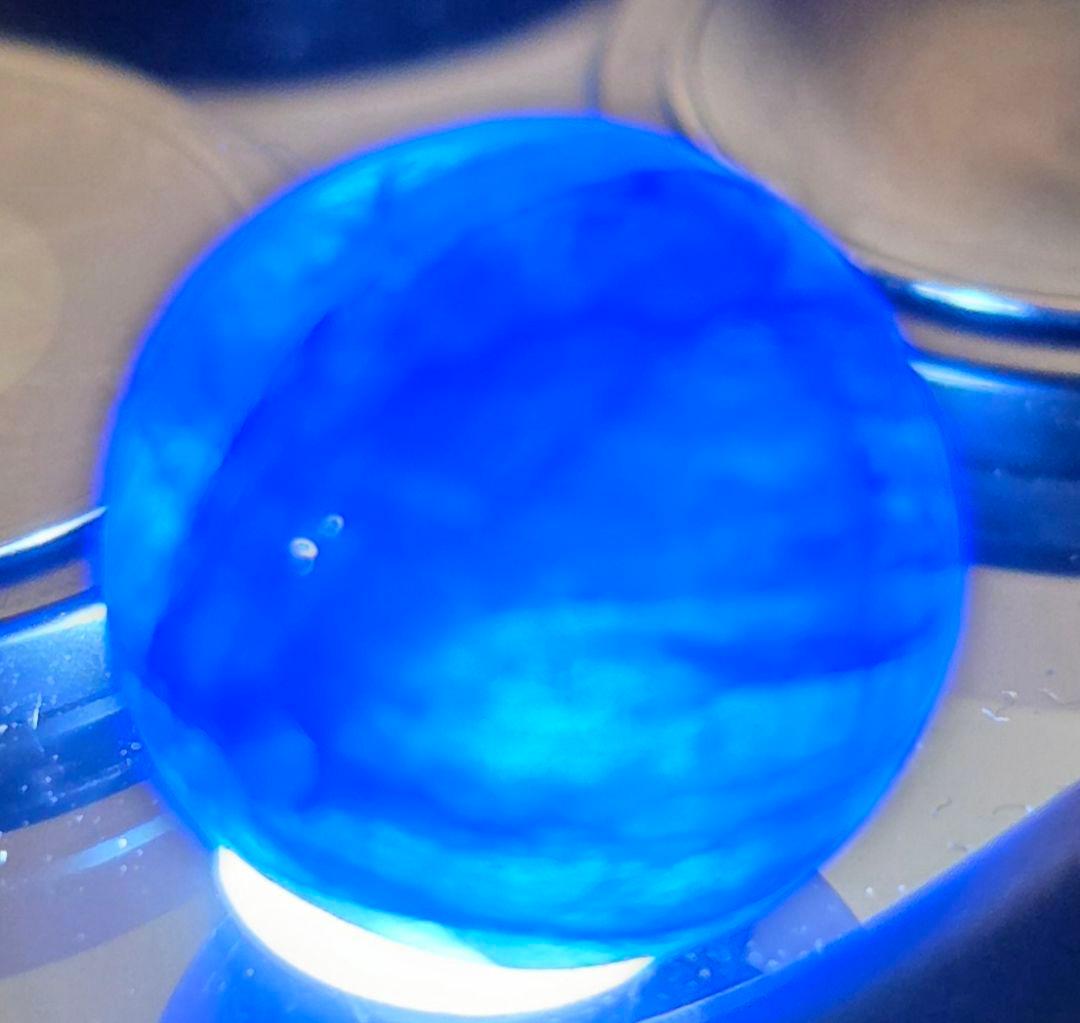 【賢者の石・深海の青】天然サファイア 11mm（ミッドナイトブルー/コランダム）