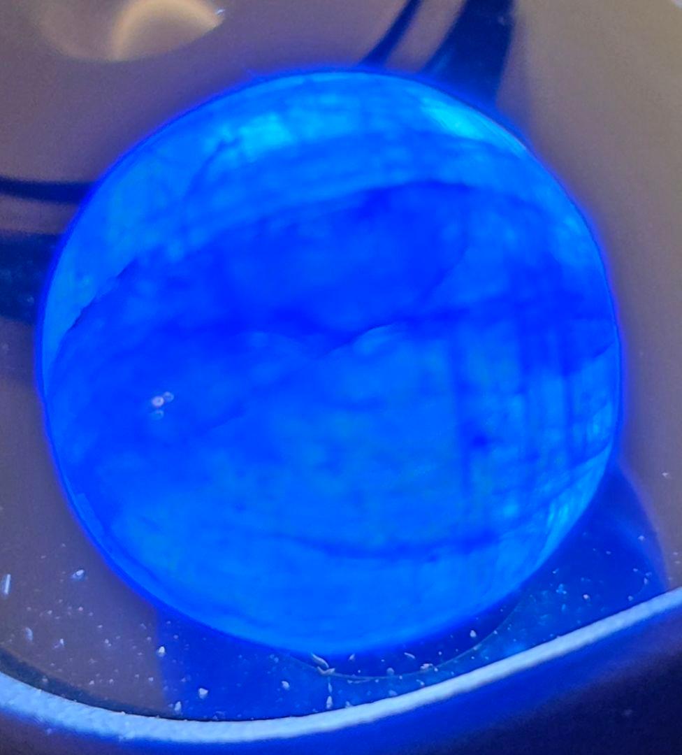 【賢者の石・深海の青】天然サファイア 11mm（ミッドナイトブルー/コランダム）