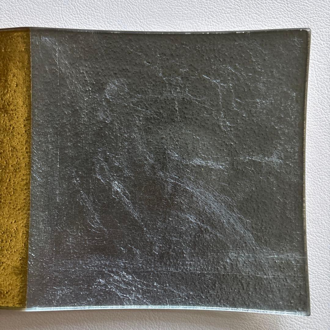 銀箔銀箔ガラス 仕切り皿 10枚〈在庫26枚〉