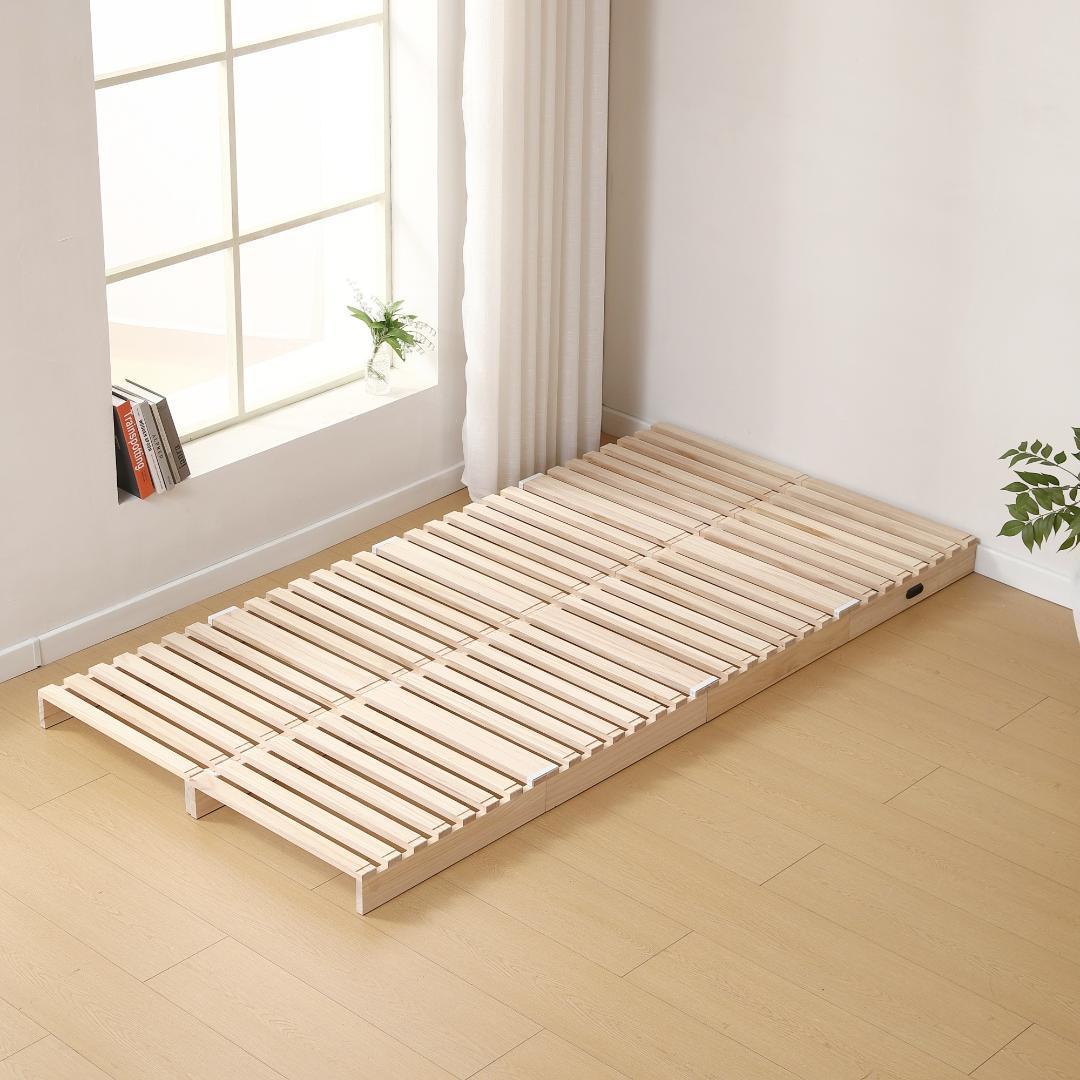 【新品】パレットベッド 50*50cm 8枚 コンセント付 天然木 組み換え自由