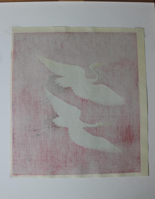 徳力富吉郎 双鶴 木版画 - メルカリ