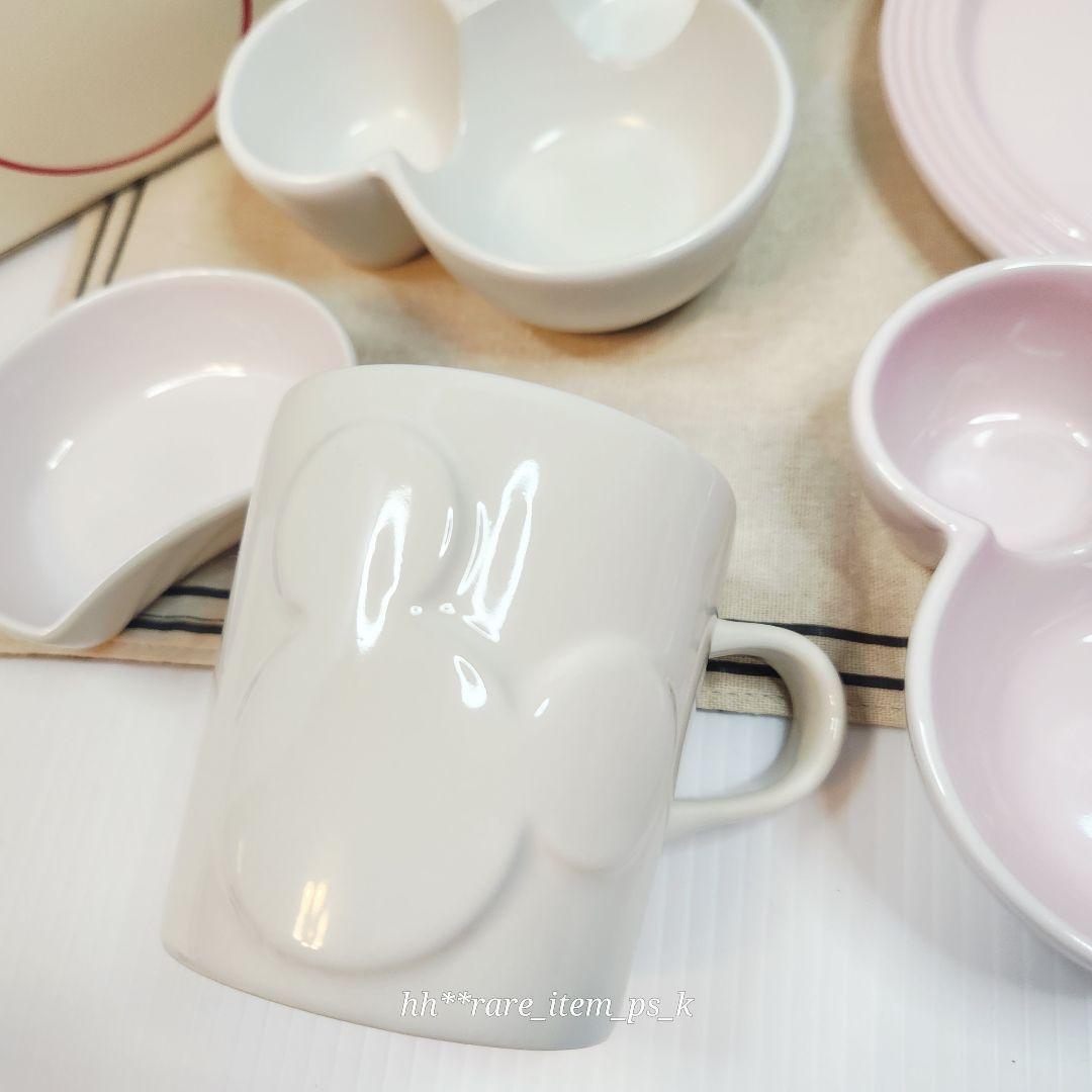 ルクルーゼ ミッキー コレクション テーブルウェアセット ミニディッシュ ピンク