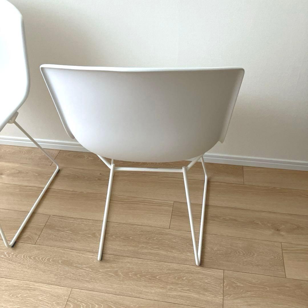 Knoll ノル プラスチックサイドチェア 白 1脚 〔在庫2脚あり