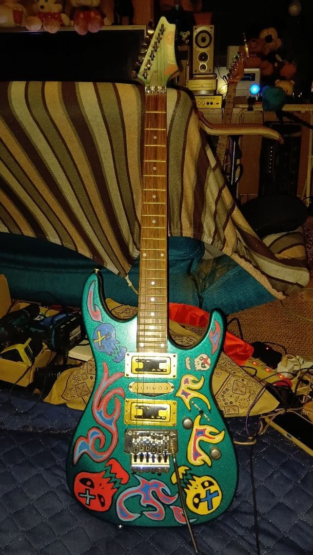 Faster エレキギター カラフルデザイン ESP Signatureシリーズ エレキギターSNAPPER-FR Ohmura Custom &quot