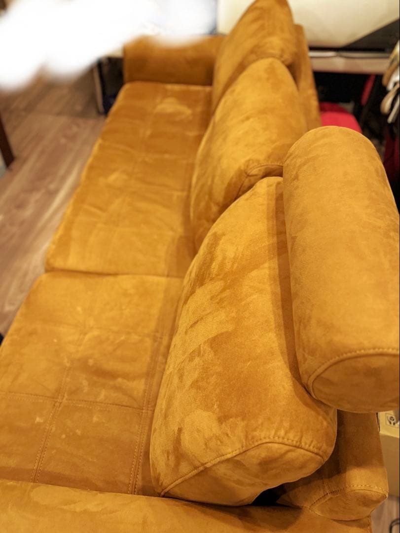 マウルス　ソファ3人掛け　キャメル