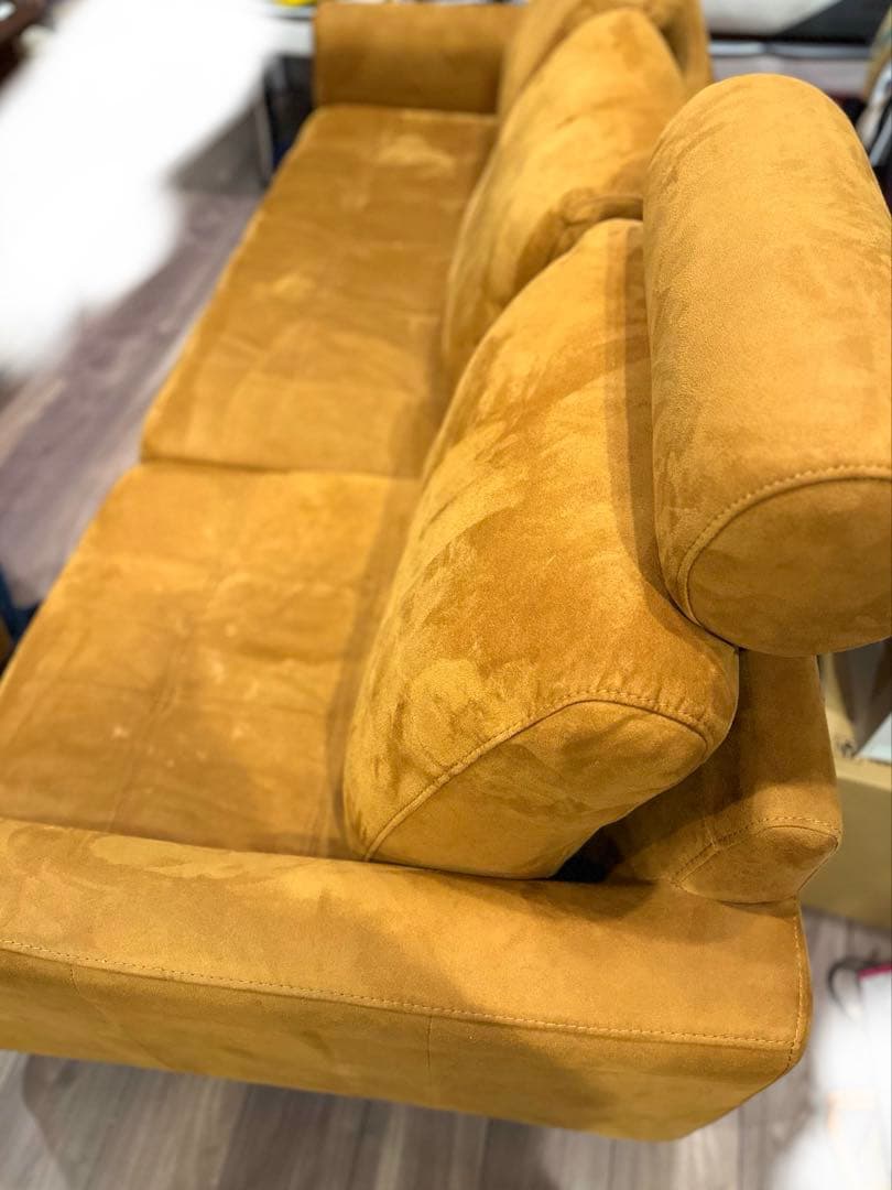 マウルス　ソファ3人掛け　キャメル