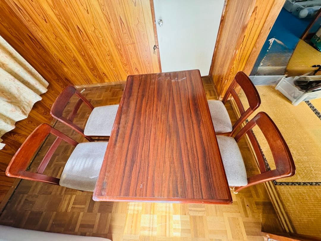 福岡発 マルニ木工 maruni ダイニングテーブル チェア4脚セット食卓椅子