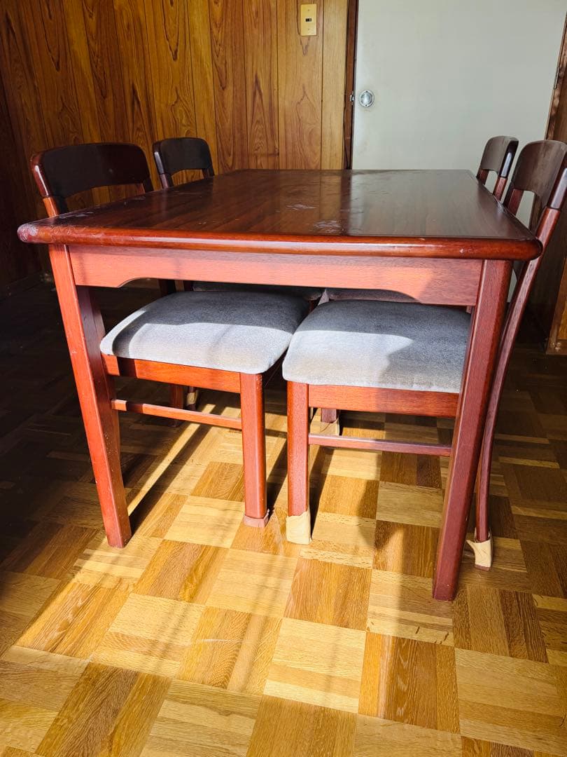 福岡発 マルニ木工 maruni ダイニングテーブル チェア4脚セット食卓椅子