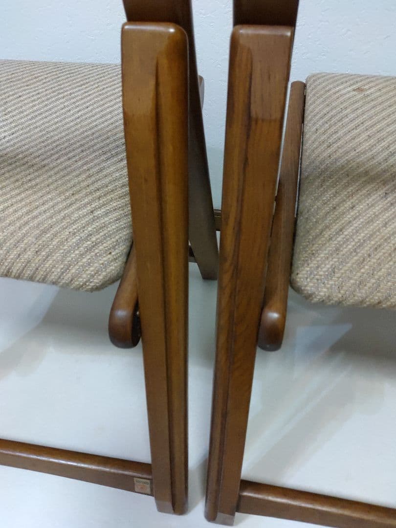 2脚 FUJI 富士木工 フォールディングチェア 折りたたみ椅子 希少 骨董品