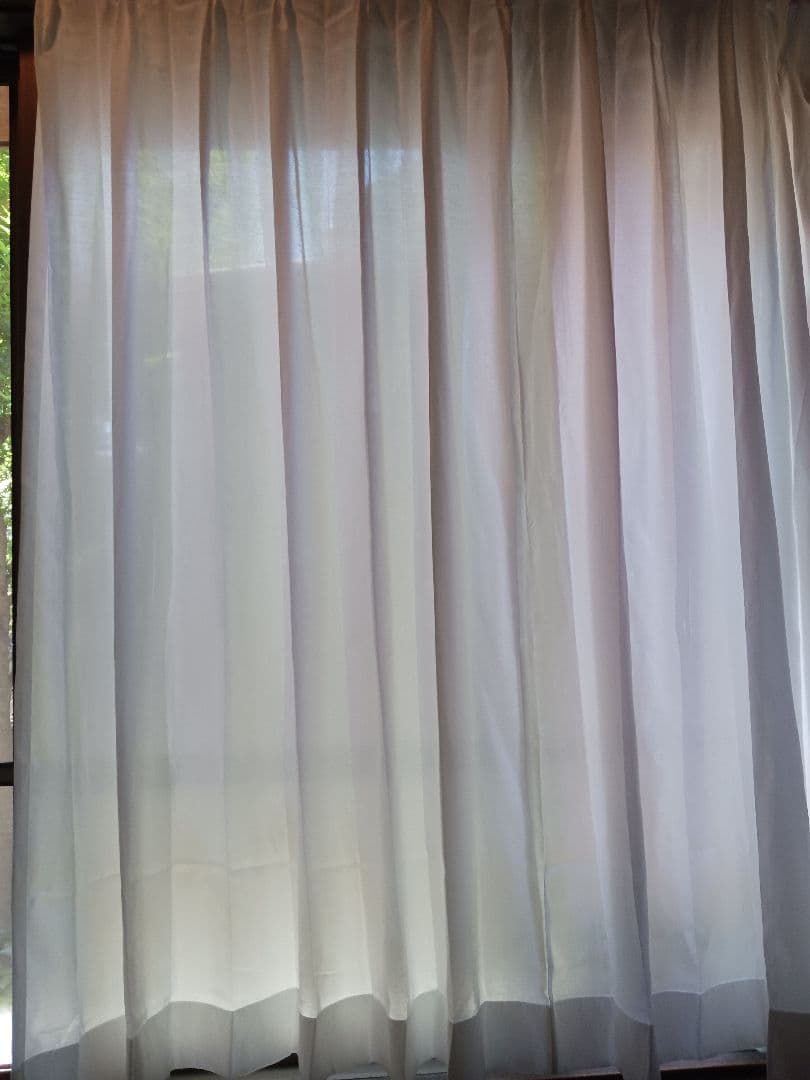 ニトリ　オーダー　レースカーテン　イメジオル　幅210×丈180　2枚