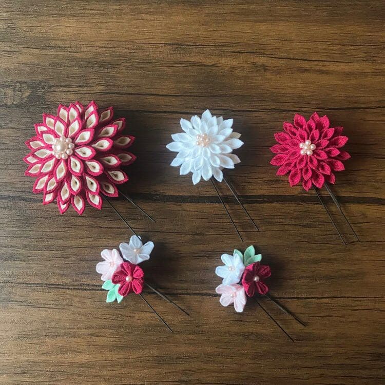 つまみ細工 成人式 髪飾り