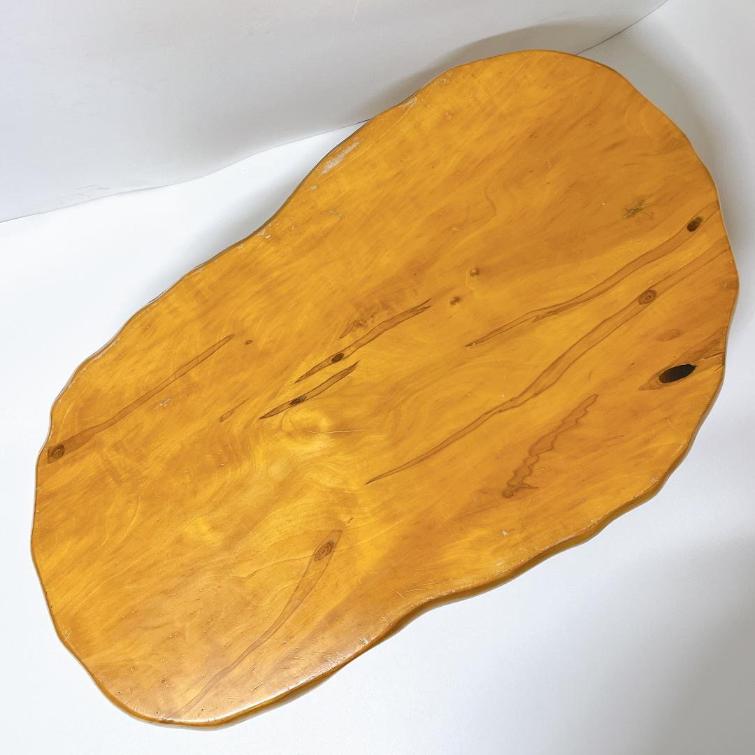 良品✨送料無料】天然木 一枚板 座卓 ローテーブル 無垢材 68×37cm