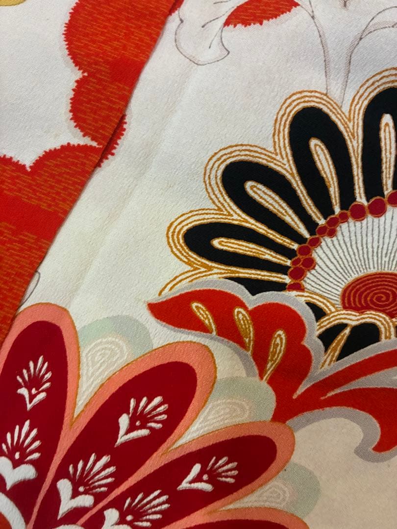 3歳七五三 古典柄レトロ着物と総絞り被布セット