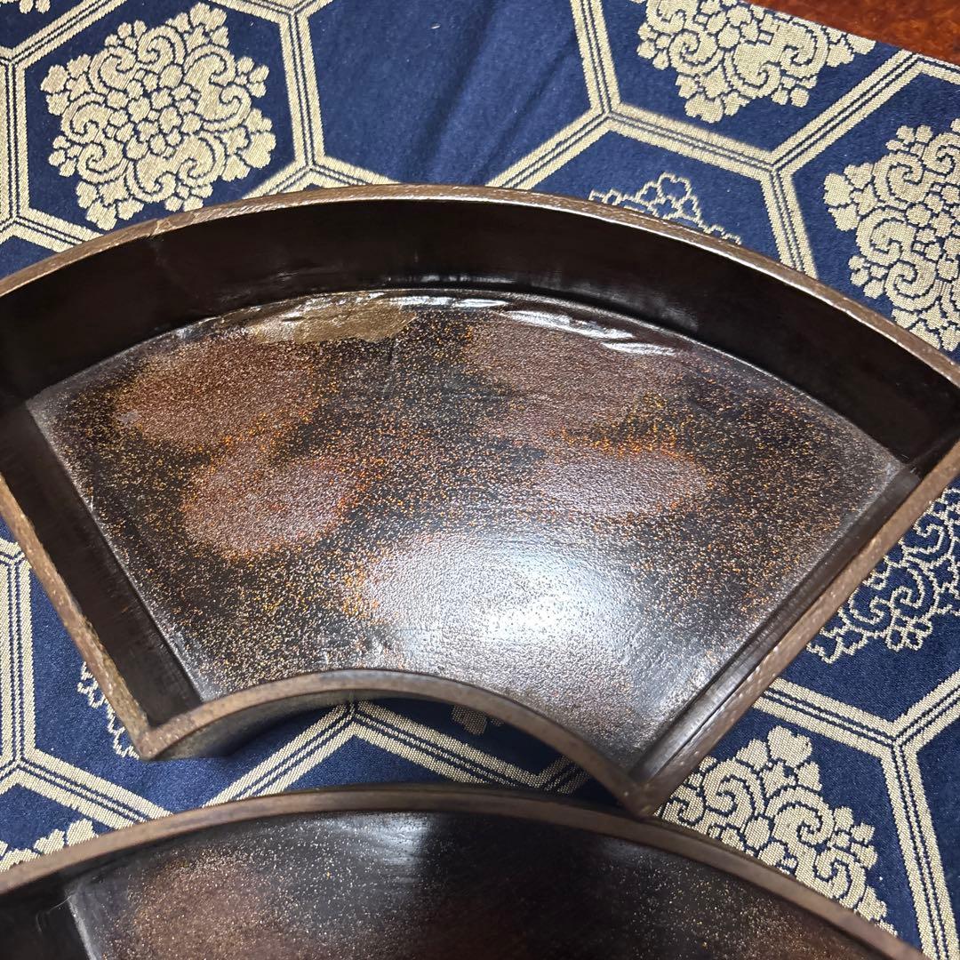 金箔の鳥の絵柄 漆器 重箱