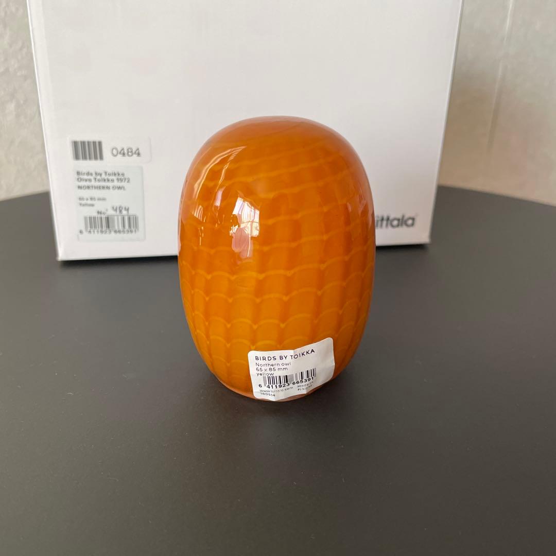 Northern Owl Yellow イッタラ バード　フクロウ