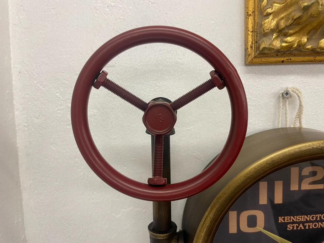 時計 壁掛け時計 掛時計 ウォールクロック インダストリアル ガスパイプ レトロ