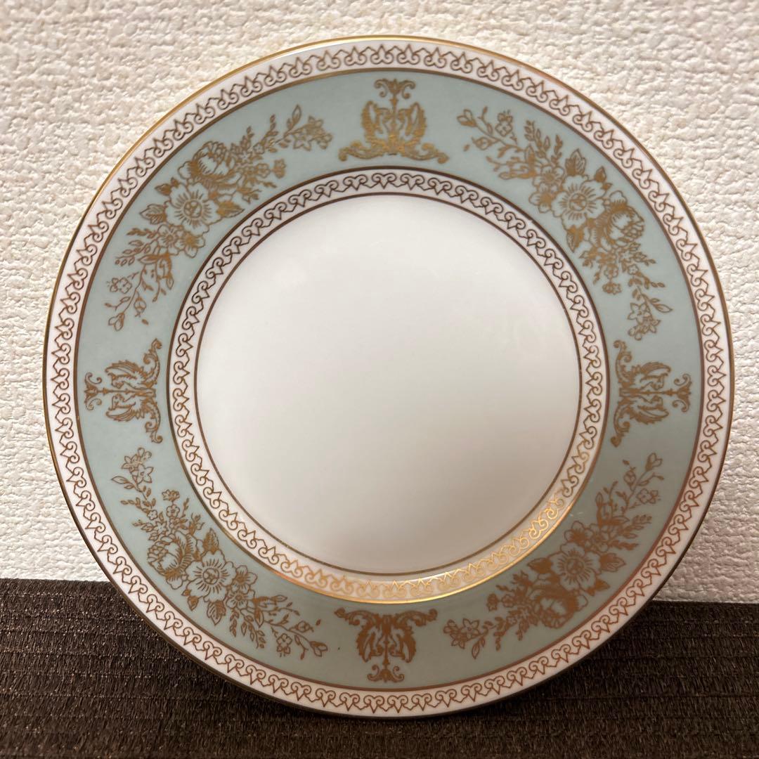 ウェッジウッド　コロンビア　セージグリーン　デザートプレート　15.5cm