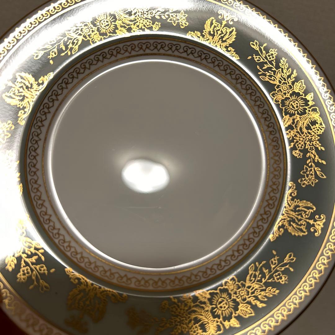 ウェッジウッド　コロンビア　セージグリーン　デザートプレート　15.5cm