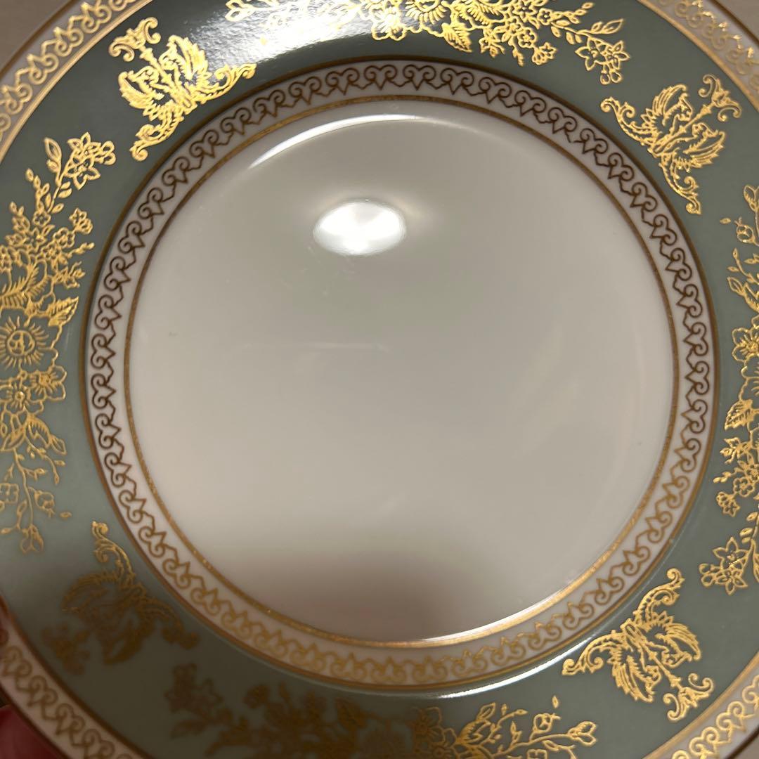 ウェッジウッド　コロンビア　セージグリーン　デザートプレート　15.5cm