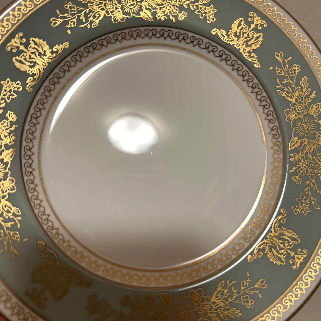 ウェッジウッド　コロンビア　セージグリーン　デザートプレート　15.5cm