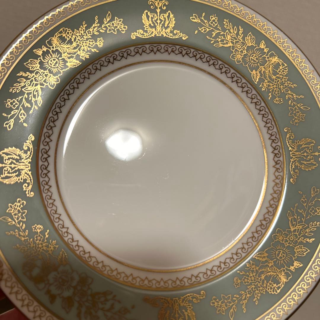 ウェッジウッド　コロンビア　セージグリーン　デザートプレート　15.5cm