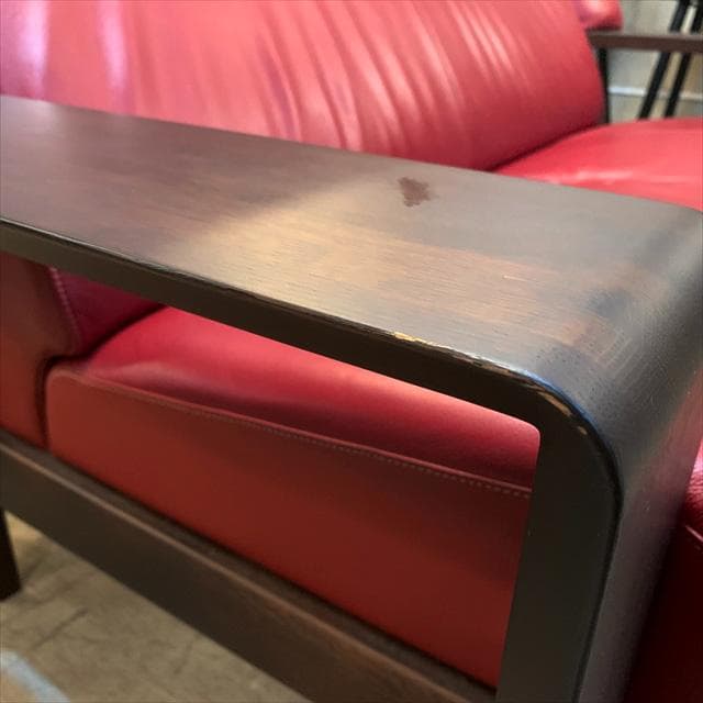 ciel様　カリモクチターノのダンテレザーアームソファ2シーター