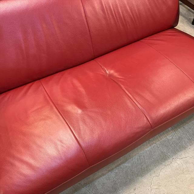 ciel様　カリモクチターノのダンテレザーアームソファ2シーター