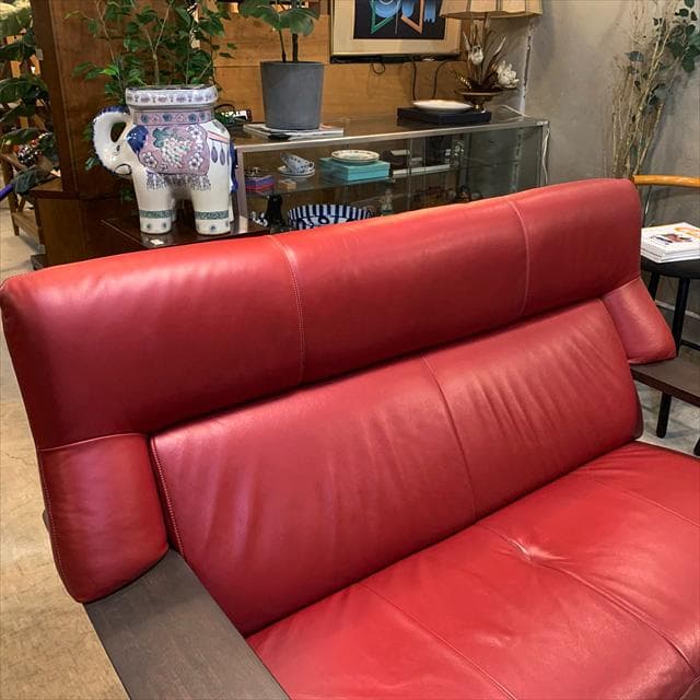 ciel様　カリモクチターノのダンテレザーアームソファ2シーター