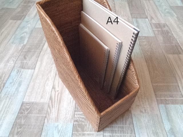 マガジンラック●無地●アタ●バリ島●1045.1●ブックケース●アジアン雑貨