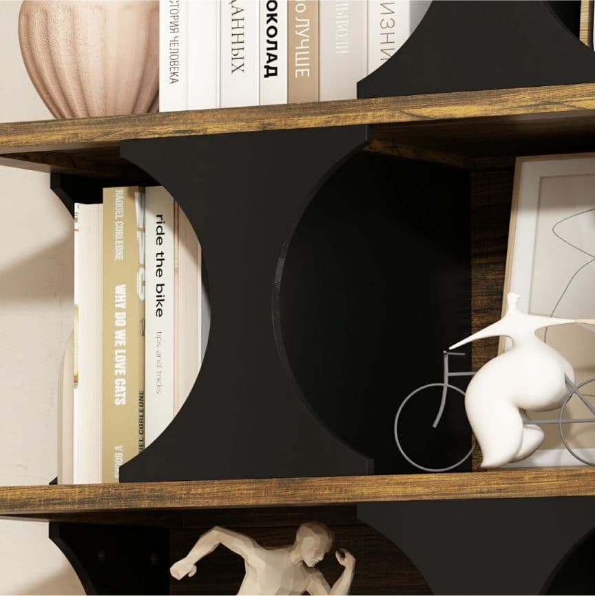 最終価格✨木製オープンラック 110×150 大容量4段収納棚 北欧風 組立式