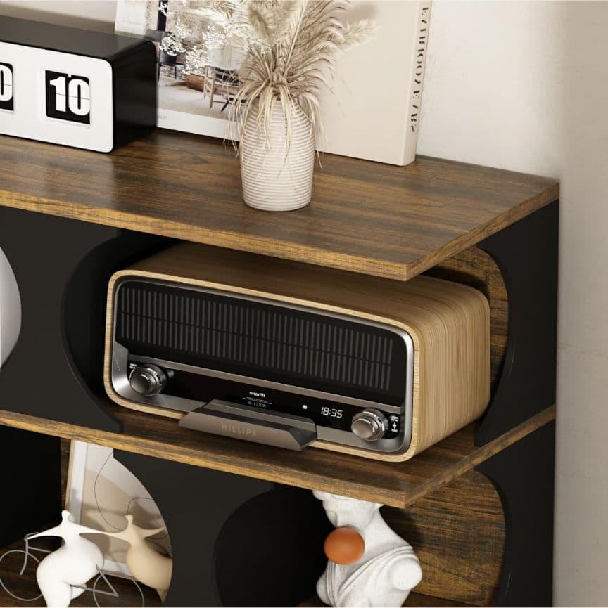 最終価格✨木製オープンラック 110×150 大容量4段収納棚 北欧風 組立式