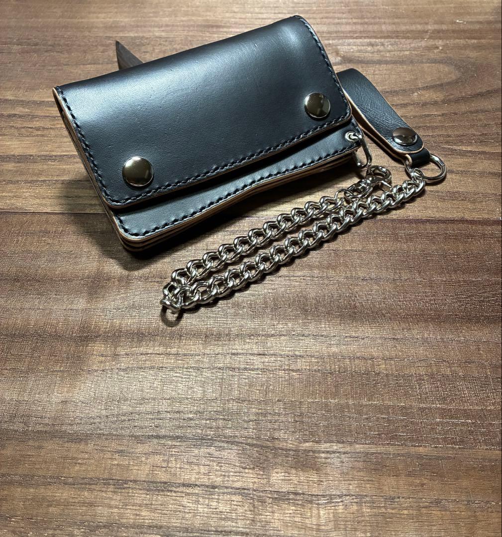 牛革本革ミドルトラッカーウォレット