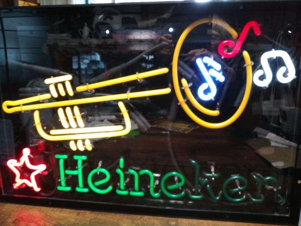 ビンテージ│ハイネケン│トランペット│ネオンサイン│音符ネオン