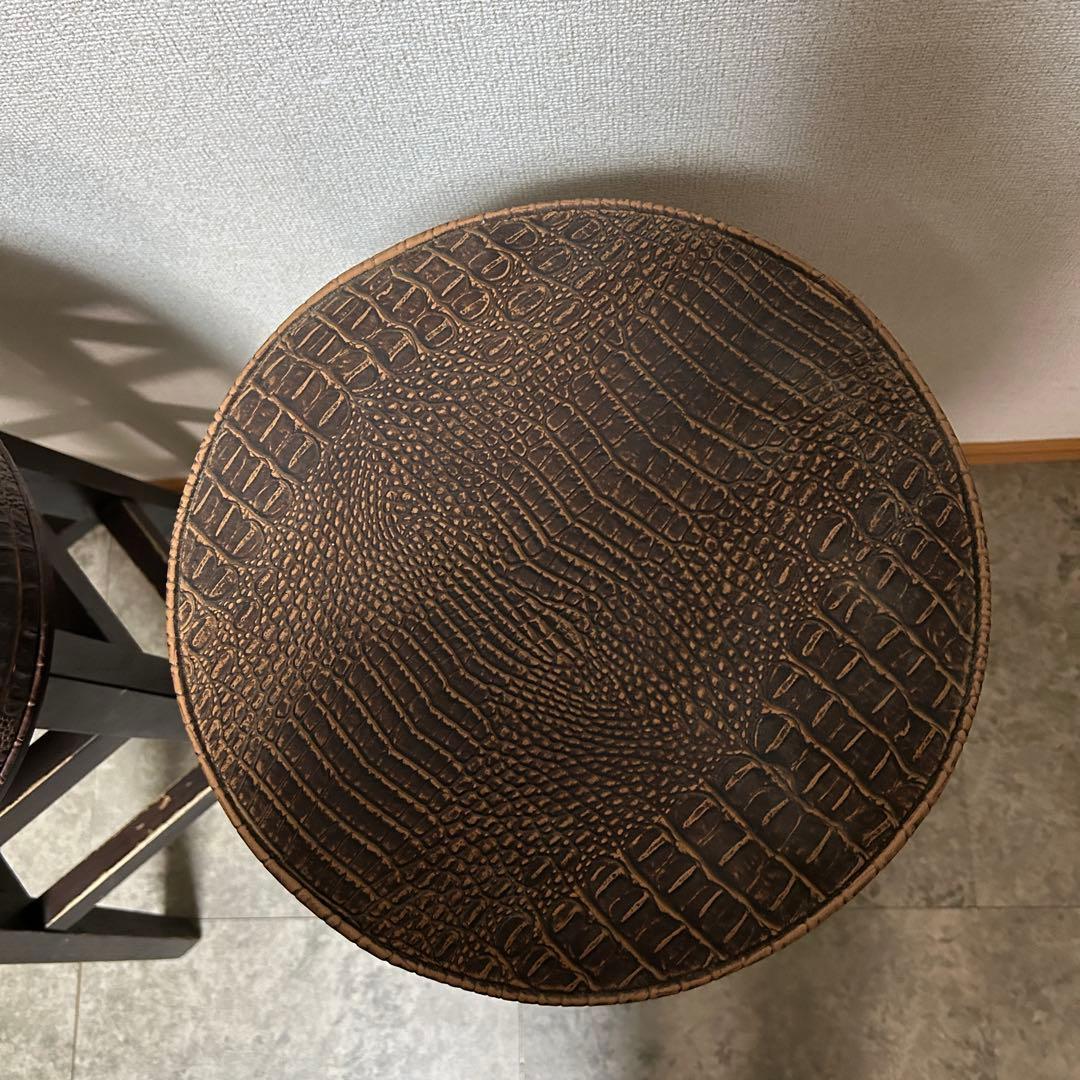 ꧁ヴィンテージ家具꧂カウンタースツール2脚 ハイチェア バー いす イス 椅子