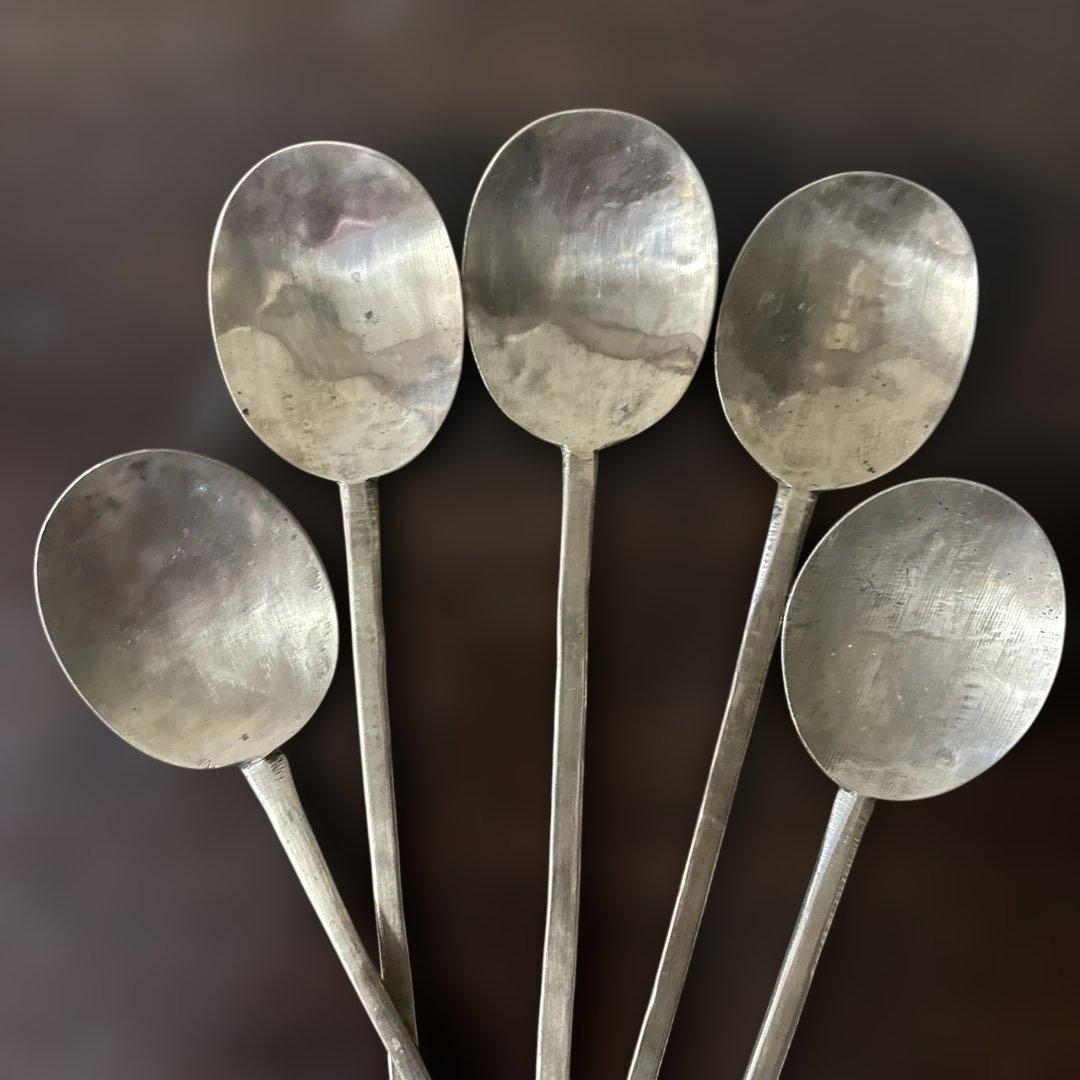 李朝スッカラ5点　(g229)韓国スプーン.アンティーク.ヴィンテージ.古道具