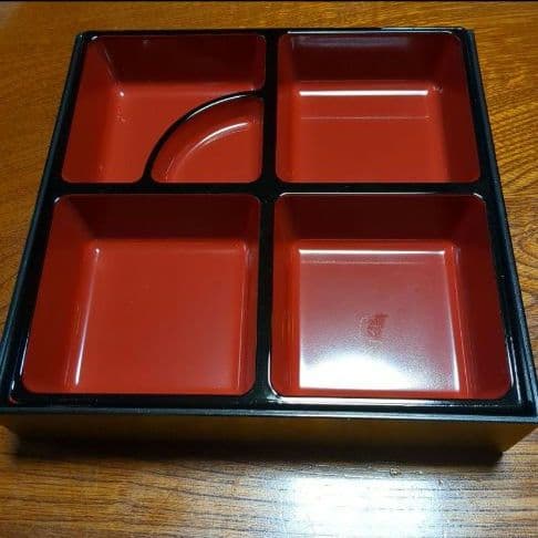 【美品】松花堂弁当箱　山中塗　仕切り弁当　　おせち　行楽弁当　15個