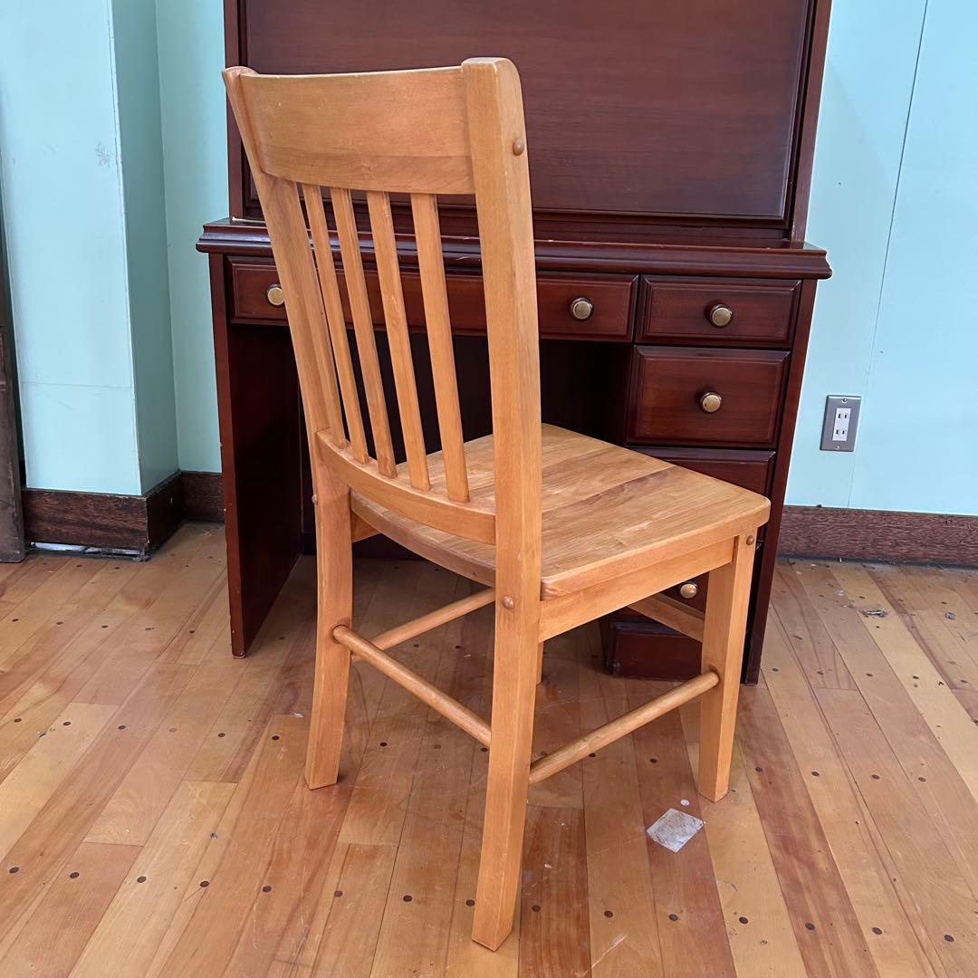 【 アメリカ 製】 パイン 材 椅子 (4脚あり)c