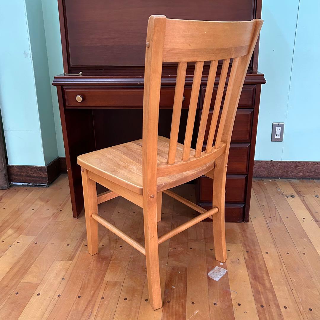 【 アメリカ 製】 パイン 材 椅子 (4脚あり)c