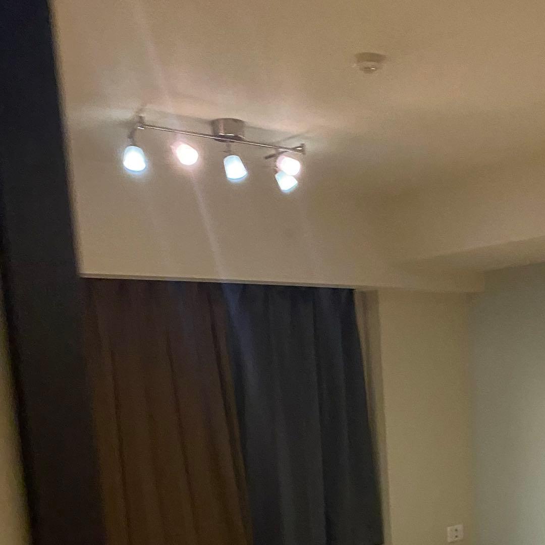 TIDIG 5灯シーリングライト　IKEA 照明 ランプ　おしゃれ　白　シルバー