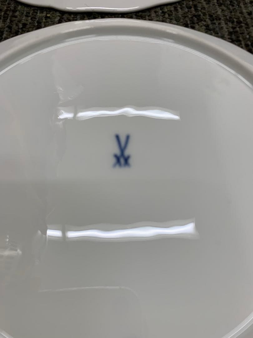 マイセン　ブルーオニオン大皿meissen blue onion 25cm 6枚