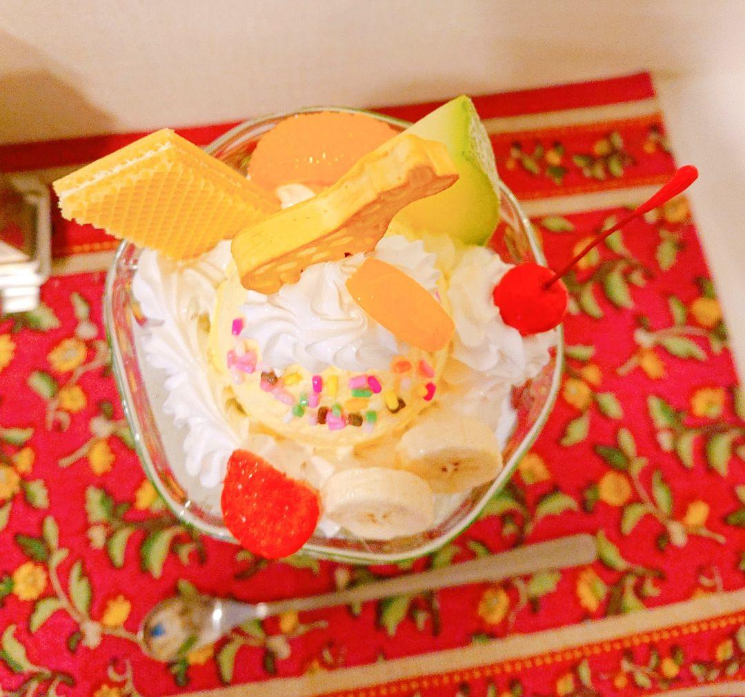 昭和レトロ 純喫茶のキリンさんパフェ 食品サンプル