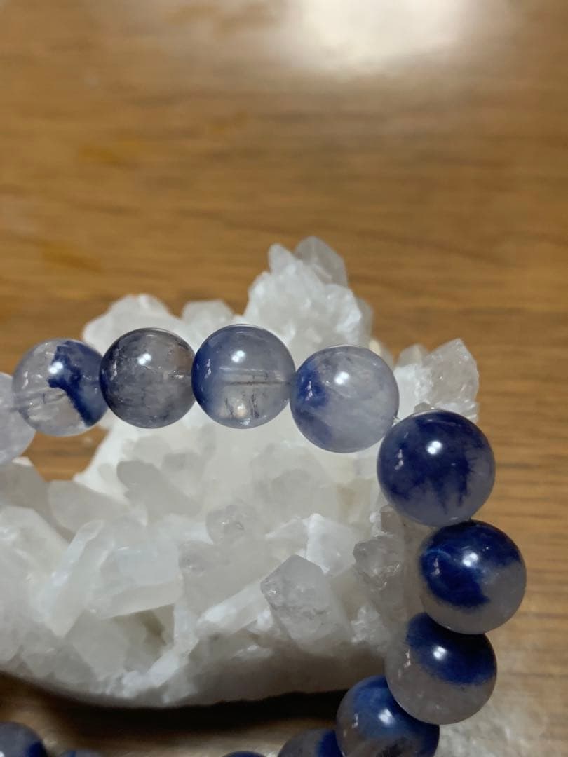 ゲリラセール 九眼天珠 デュモルチェライト ブレスレット 高品質