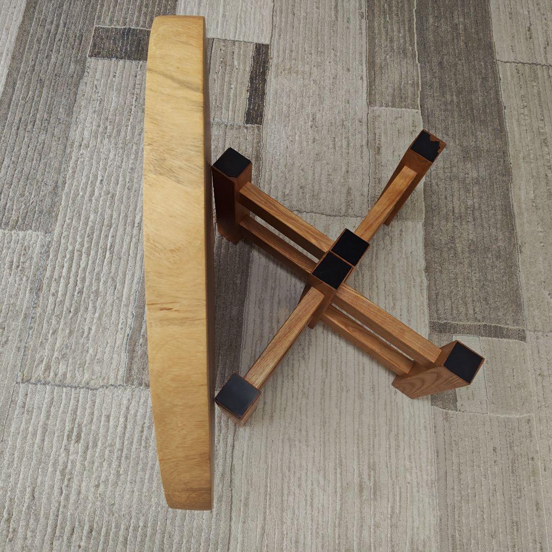 モンキーポッド（無垢輪切り1枚板）脚付き