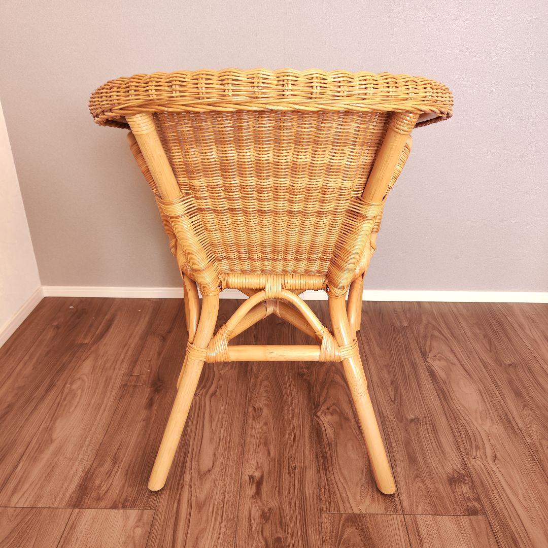 ラタン アームチェア 籐 アジアン ナチュラル