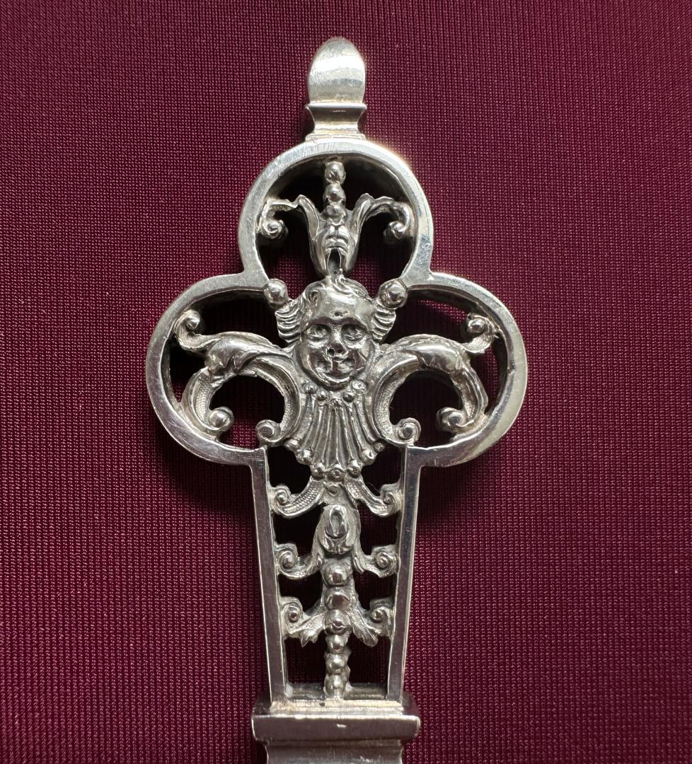 参考90万円 クリストフル ルネッサンス スターリングシルバーサービングフォーク