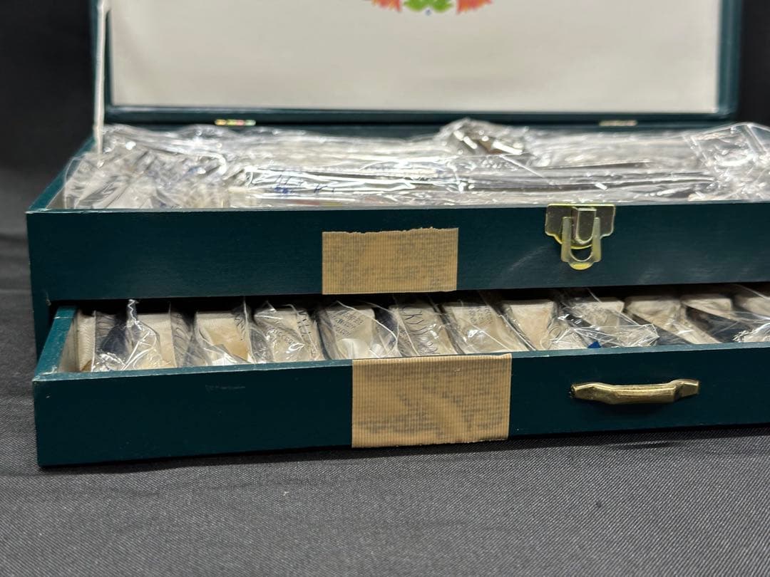 【未使用保管品】LUCKY WOOD ステンレス　カトラリー　40P 8種