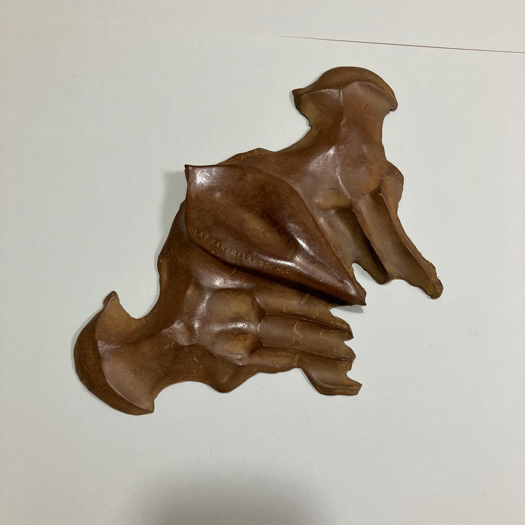 古郡弘　ブロンズ作品　蝶(La farfalla) 1992年